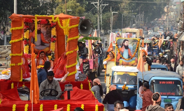 गुरु रविदास जी के 649वें प्रकाश उत्सव पर भव्य शोभा यात्रा, जम्मू में श्रद्धा और उत्साह के साथ निकली रैदासिया समाज की यात्रा