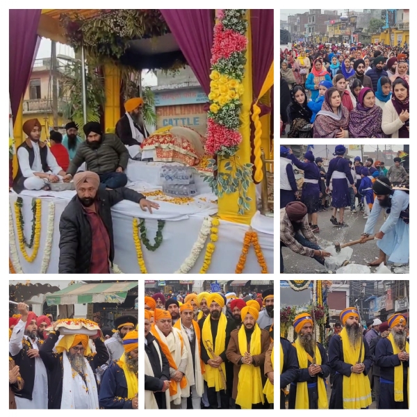 A procession was taken out to mark the 359th birth anniversary of Shri Guru Gobind Singh Ji. A procession was taken out to mark the 359th birth anniversary of Shri Guru Gobind Singh Ji.