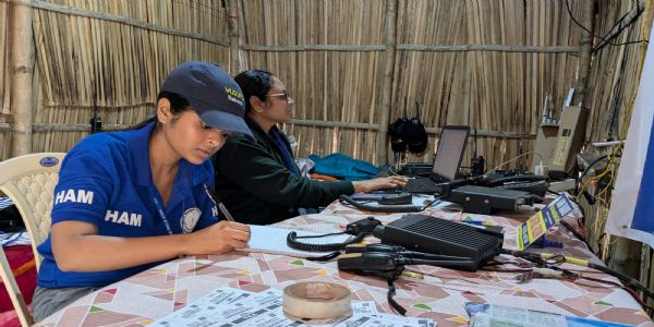 हैम–वेतारयन्त्रेण गङ्गासागरे नूतना डिजिटल–क्रान्तिः, सुरक्षित–सञ्चारेण यात्रिकाणां सुरक्षा वर्धिष्यते