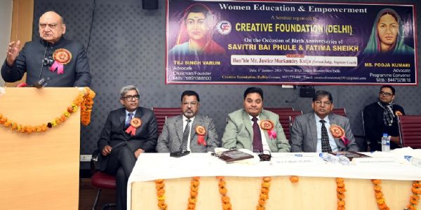 सामाजिक–न्यायस्य लोकतान्त्रिक–चेतनायाश्च आधारशिला शिक्षा—काटजू