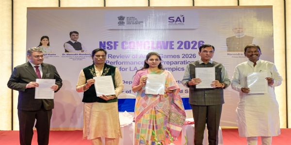 मनसुखमाण्डवियस्य राष्ट्रियक्रीडामहासङ्घेभ्यः क्रीडाप्रदर्शनस्य उत्तरदायित्वं अधिकगम्भीरतया निर्वोढुम् आह्वानम्।
