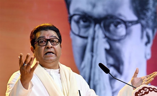 फोटो: मुंबई में पत्रकरों को संबोधित करते हुए मनसे अध्यक्ष राज ठाकरे