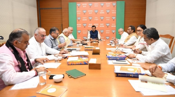 भाजपा अध्यक्ष नितिन नवीन ने महासचिव के साथ बैठक भाजपा अध्यक्ष नितिन नवीन ने महासचिव के साथ बैठक