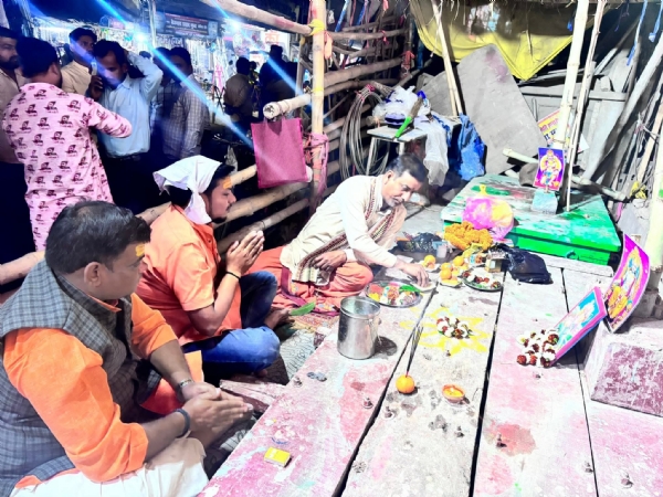 छपरा में मंडप पूजन के साथ रामनवमी शोभा यात्रा का तैयारी शुरू