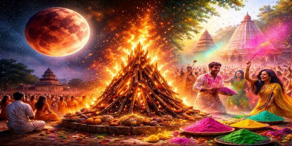 भद्रयां चंद्रग्रहणं वर्धितवत् संशयम् : होलिकायाः दिनांके चर्चा तीव्रा