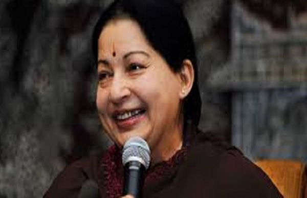 तमिलनाडु की पूर्व मुख्यमंत्री जे. जयललिता (फाइल फोटो)।