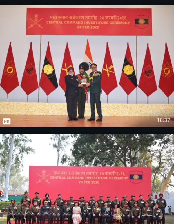 मध्य कमान अलंकरण समारोह- 2026 क्लेमन टाउन देहरादून में।