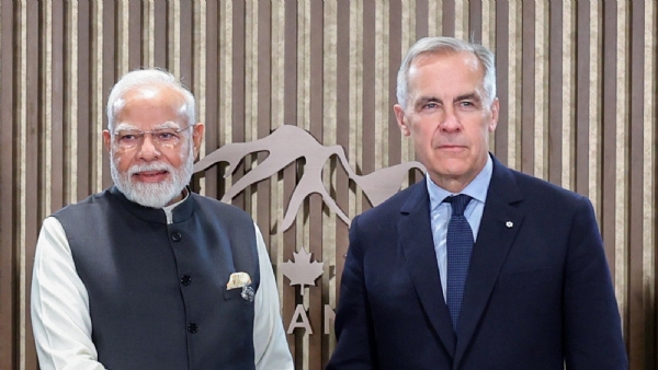 प्रधानमंत्री नरेन्द्र मोदी और कनाडा के प्रधानमंत्री मार्क कार्नी प्रधानमंत्री नरेन्द्र मोदी और कनाडा के प्रधानमंत्री मार्क कार्नी