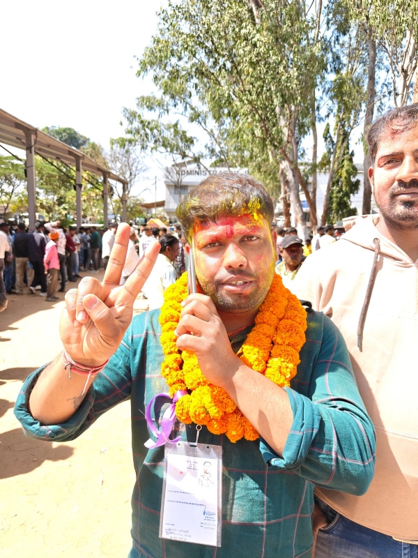 विजयी प्रत्याशी संदीप साहू