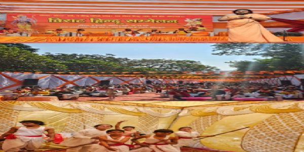 आरएसएस–शताब्दी–वर्षे विराट–हिंदू–सम्मेलने जनसम्मर्द: प्रविष्टः