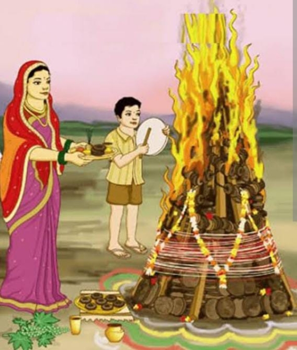 होली पर्व के प्रतीकात्मक छाया चित्र