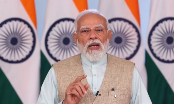 प्रधानमंत्री नरेन्द्र मोदी शनिवार को कोटा एयरपोर्ट के शिलान्यास समारोह को वीडियो संदेश के माध्यम से संबोधित करते हुए प्रधानमंत्री नरेन्द्र मोदी शनिवार को कोटा एयरपोर्ट के शिलान्यास समारोह को वीडियो संदेश के माध्यम से संबोधित करते हुए