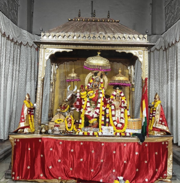 नव संवत्सर पर भक्तों ने किया ठाकुरजी का भव्य स्वागत