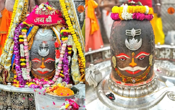 बाबा महाकाल का भस्म आरती में विशेष श्रृंगार बाबा महाकाल का भस्म आरती में विशेष श्रृंगार