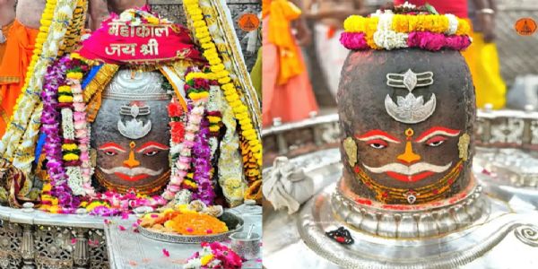 उज्जैनम् - बाबा महाकालस्य भस्म आरत्यां विशेषेण श्रृंगारः, सहस्रं भक्ताः अकरोद्दिव्यदर्शनम्