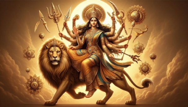 किशनगंज में चैत्र नवरात्र की धूम, तीसरे दिन मां चंद्रघंटा की हुई पूजा