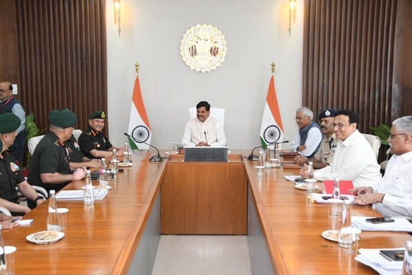 मुख्यमंत्री डॉ. मोहन यादव की अध्यक्षता में सैन्य अधिकारियों की बैठक हुई