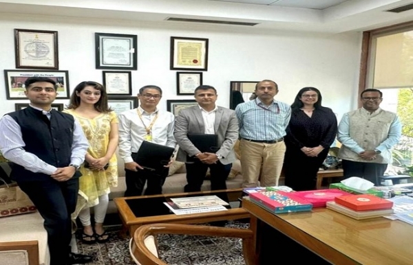 क्राफ्टन इंडिया प्राइवेट लिमिटेड के साथ डीपीआईआईटी के समझौते का फोटो