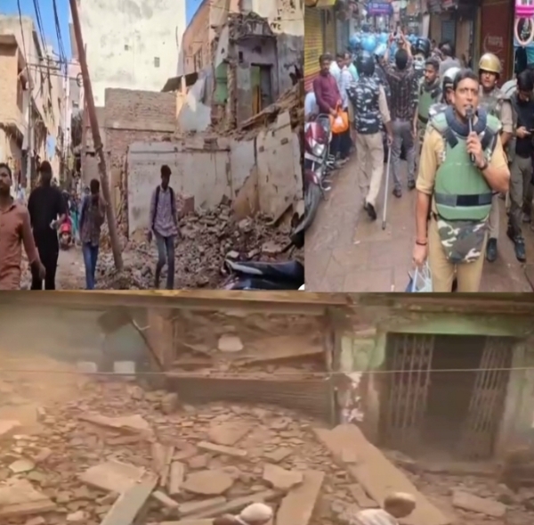 दालमंडी में ध्वस्तीकरण कार्रवाई (पूर्व की तस्वीरें )