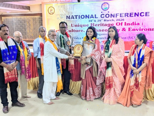 ग्वालियर की राष्ट्रीय संगोष्ठी में बीकानेर की इतिहासकार डॉ मेघना को विद्या श्रीवास्तव मेमोरियल अवॉर्ड