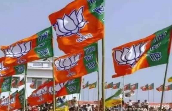 भारतीय जनता पार्टी के झंडे की फाइल फोटो