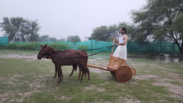 बागपत जिले में साइट की खुदाई में मिला रथ