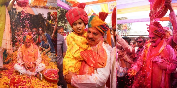 मुख्यमंत्री डॉ. मोहन यादव ने मुख्यमंत्री निवास में नागरिकों के साथ होली का पर्व हर्षोल्लास से मनाया। मुख्यमंत्री डॉ. मोहन यादव ने मुख्यमंत्री निवास में नागरिकों के साथ होली का पर्व हर्षोल्लास से मनाया।