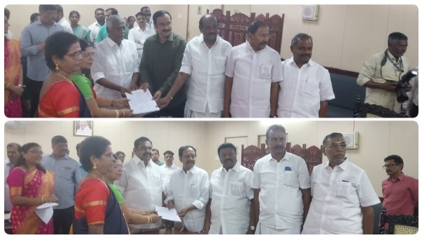 अंबुमणि रामदास और इनबदुरई ने अपना नामांकन दाखिल किया।