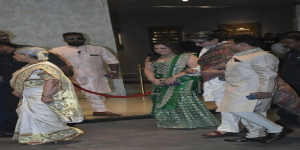 अर्जुन–तेंदुलकरस्य विवाहः अतीव भव्यतया सम्पन्नः, चलचित्र–मनोरंजन–जगतः तारकाणां समागमः