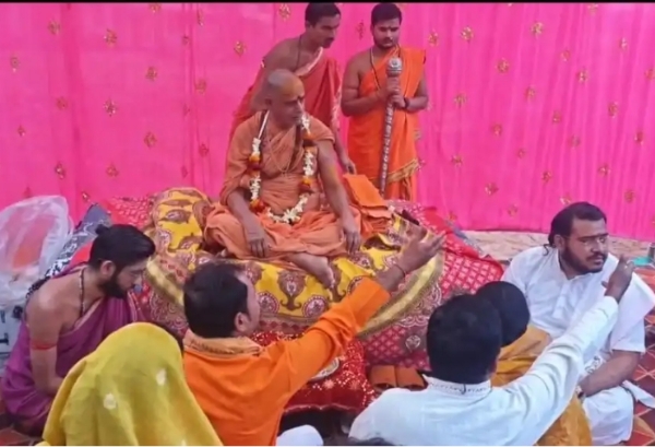 द्वारिका पीठ के शंकराचार्य स्वामी सदानंद सरस्वती ने किया निरीक्षण