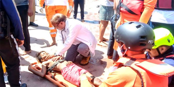 मॉक अभ्यास :  हरिद्वारे आपदा इव स्थितिः,बहुषु स्थानेषु सम्मर्दः, रक्षणकार्यम् आरब्धम्