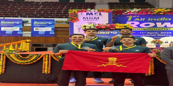 सेनायाः हवलदारः राष्ट्रीय-स्तरीय-नौकायन-प्रतियोगितायां रजत-पदकं विजितवान्