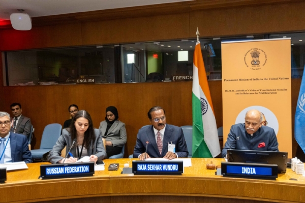 हरियाणा के अतिरिक्त मुख्य सचिव यूएन में आयाेजित कार्यक्रम में भाग लेते हुए