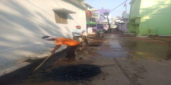 स्वच्छता सर्वेक्षणात् प्राक् नगरे स्वच्छतायाः अभियानं शुभारब्धम्