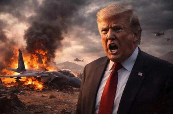 डोनाल्ड ट्रंप के तेवर। फोटो संयोजन - इंटरनेट मीडिया