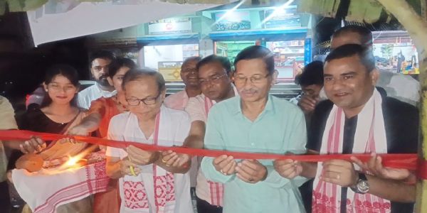 फकीराग्राम-नगरस्थे ५८तमस्य आञ्चलिक-रङ्गाली-बिहू-उत्सवस्य अस्थायी-कार्यालयस्य उद्घाटनम् सम्पन्नम्