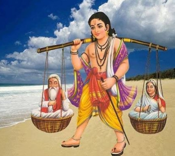 मां बाप की सेवा करते श्रवण कुमार (सांकेतिक फोटो)