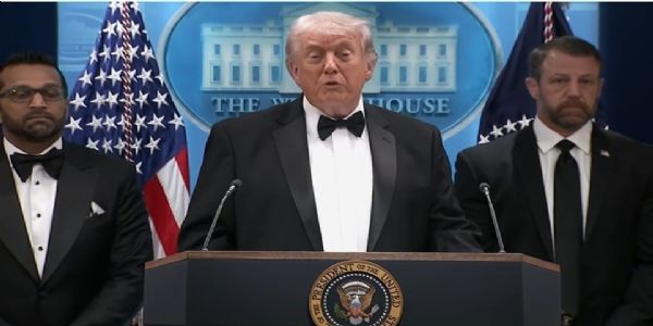 अमेरिकी गणतंत्रे आक्रमणं नूतनं न, देशवासिभिः स्वीकरणीयः मतभेदान् शांतिपूर्वकं निवारयितुं संकल्पः- ट्रंपः