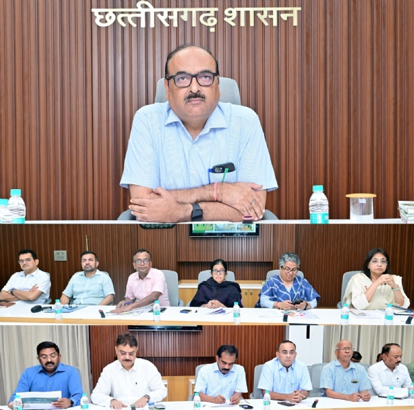 छत्तीसगढ़  की जलवायु परिवर्तन पर कार्य योजना के लिए गठित स्टियरिंग समिति की बैठक