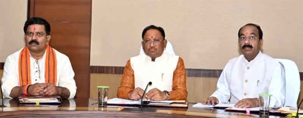 मुख्यमंत्री साय मंत्रिपरिषद फाइल फाेटाे