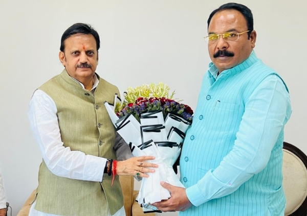 उप मुख्यमंत्री राजेन्द्र शुक्ल से मिले विंध्या विकास प्राधिकरण के उपाध्यक्ष डॉ. अजय सिंह पटेल