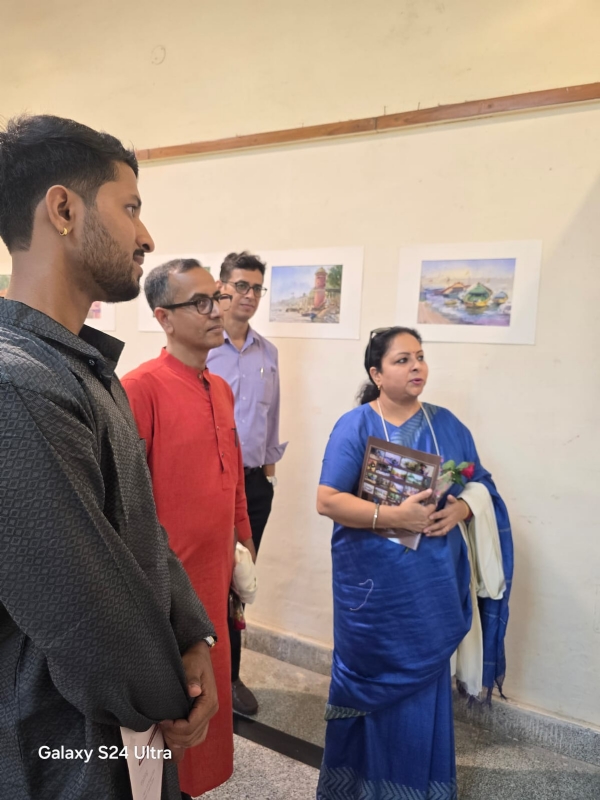 बीएचयू के अहिवासी कला वीथिका में छात्रों की प्रदर्शनी