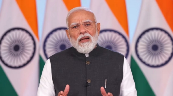 प्रधानमंत्री नरेन्द्र मोदी गुरुवार को ‘कर्मयोगी साधना सप्ताह’ को वीडियो संदेश के माध्यम से संबोधित करते हुए