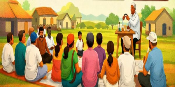 14 अप्रैल दिनांके ग्रामसभाः - विकास, पारदर्शिता जनभागिता भविष्यति मंथनम्