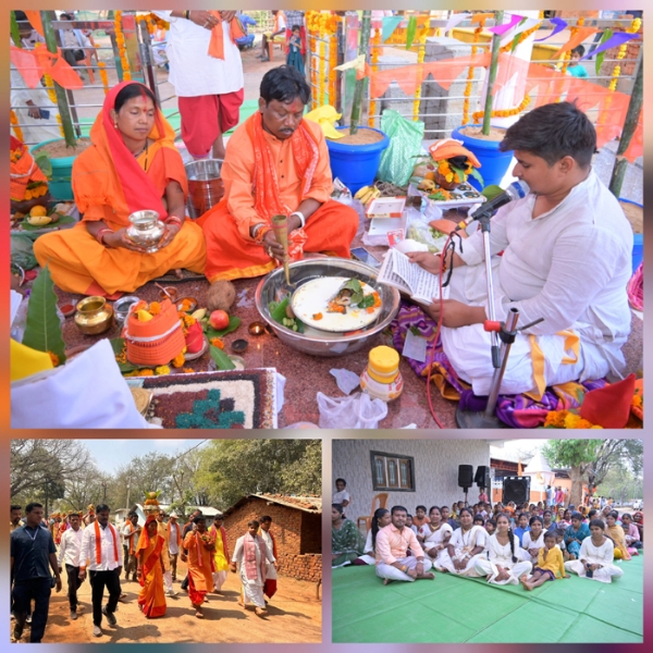 बस्तर सांसद के पैतृक ग्राम में 21 पवित्र नदियों के जल से हुआ बजरंगबली का जलाभिषेक