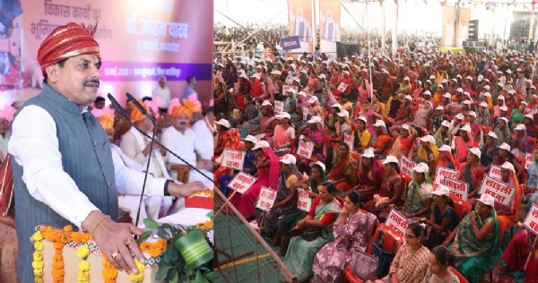 ‘मुख्यमंत्री लाड़ली बहना योजना’ के कार्यक्रम को संबोधित करते हुए मुख्यमंत्री