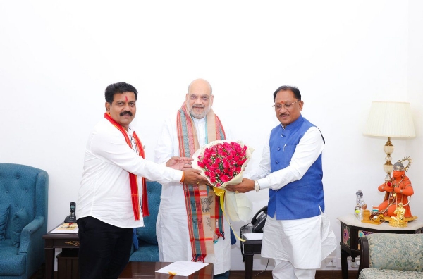 अमित शाह से विष्णु देव साय की मुलाकात