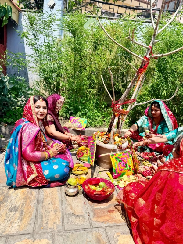 नेपाल के मिथिला क्षेत्र महिलाओं द्वारा वट सावित्री की पूजा नेपाल के मिथिला क्षेत्र महिलाओं द्वारा वट सावित्री की पूजा