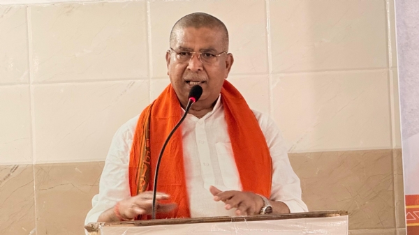 भाजपा प्रदेश अध्यक्ष कार्यक्रम को संबोधित करते हुए