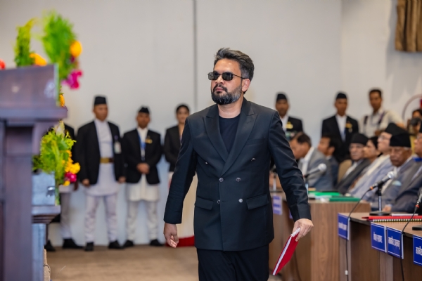 प्रधानमंत्री बालेन्द्र शाह संसद भवन में